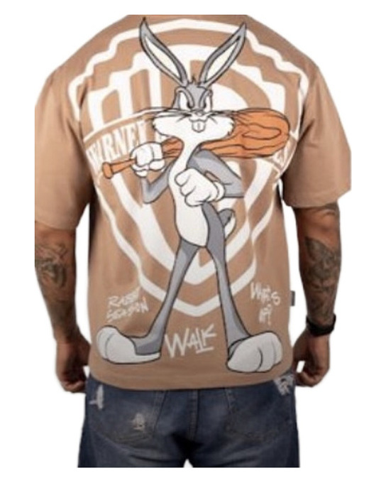 Basketball Rabbit Graphic Shirt — model view
