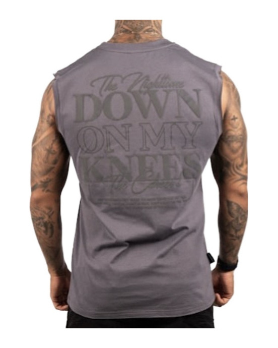 Down on My Knees Sleeveless Shirt — model view