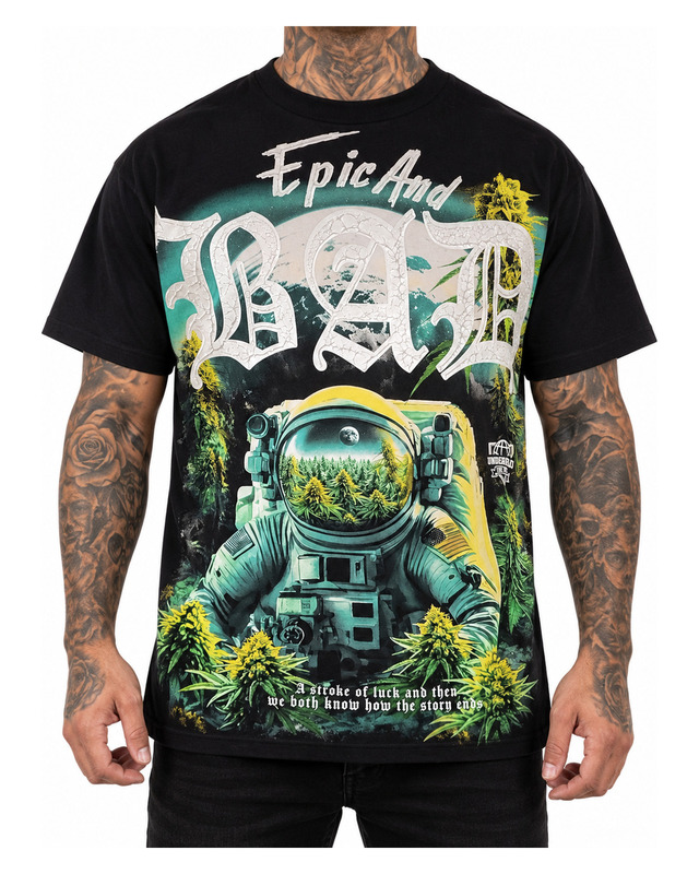 Epic and Bad Graphic Shirt — model view
