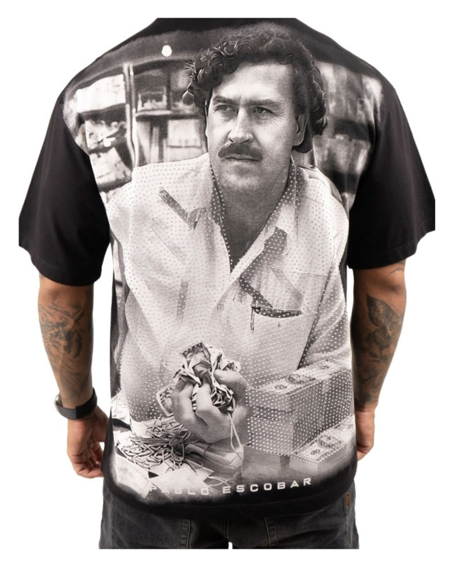 Monochrome Portrait Graphic Shirt — model view