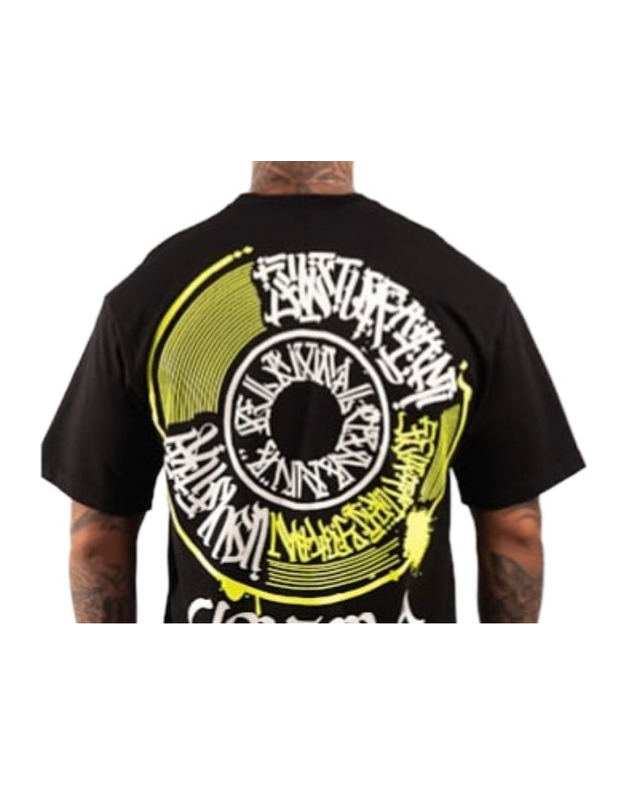 Neon Circle Graphic Shirt — model view