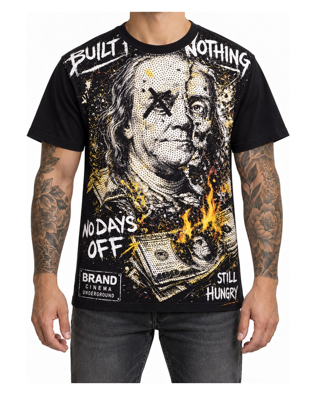 No Days Off Graphic Shirt — model view