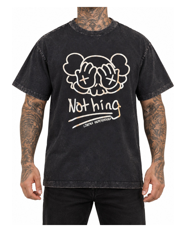 Nothing Washed Graphic Shirt — model view