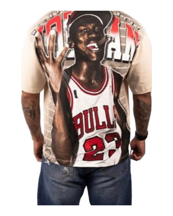 Number 23 Portrait Graphic Shirt — model view