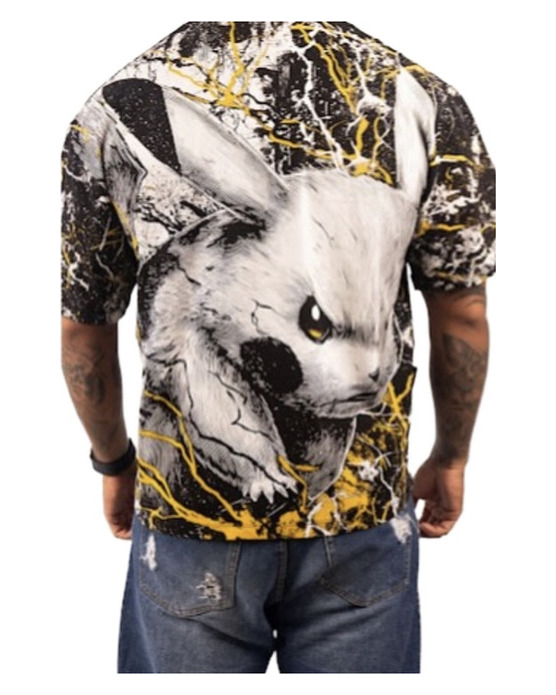 Rabbit Graphic Shirt — model view
