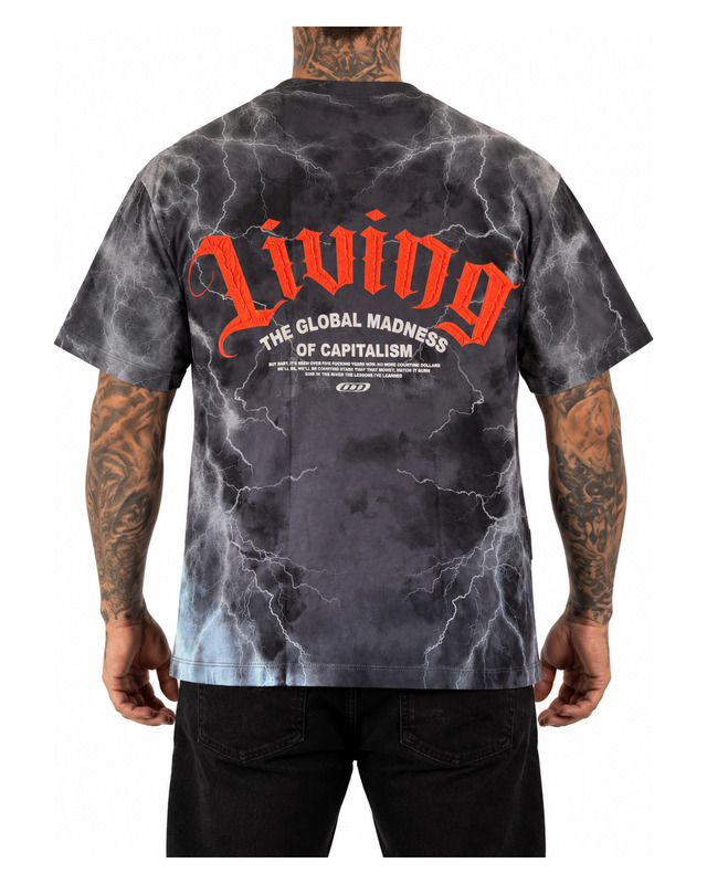 Thunder Washed Graphic Shirt — model view