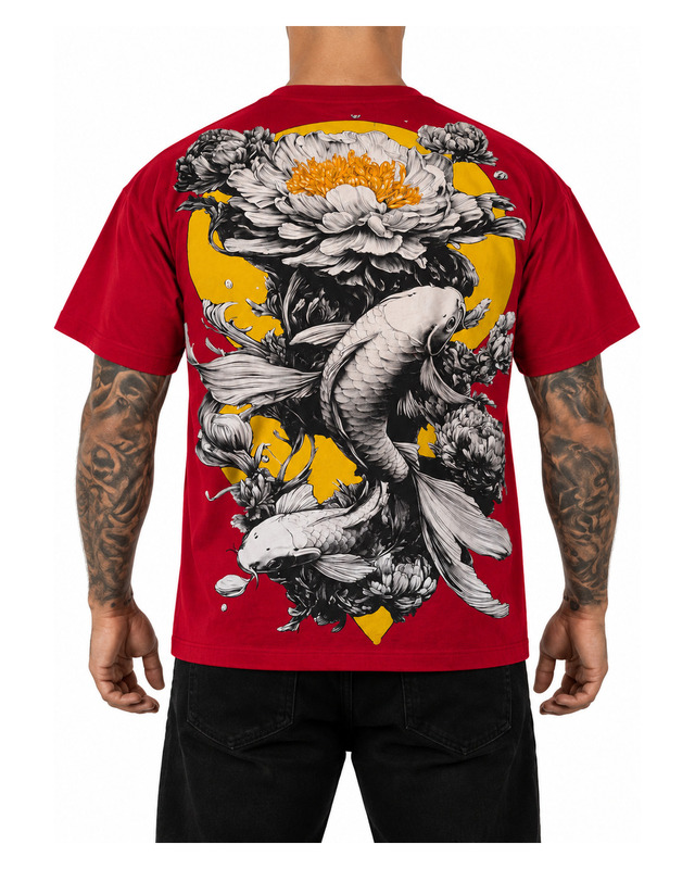 Tokyo Dragon Graphic Shirt — model view