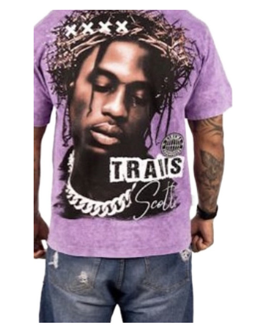 Travis Portrait Graphic Shirt — model view