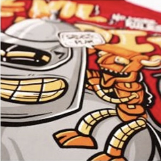 Evil Robot Graphic Shirt — print detail