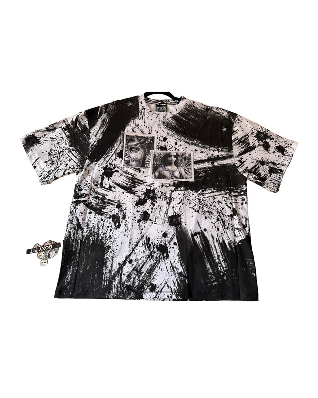 Black & White Wanted Graphic Shirt — front