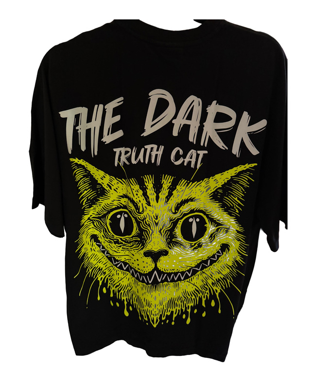 Dark Truth Cat Graphic Shirt — graphic view