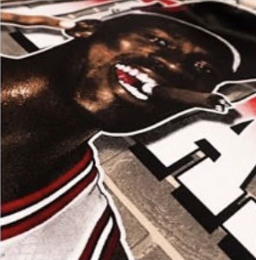 Number 23 Portrait Graphic Shirt — print detail