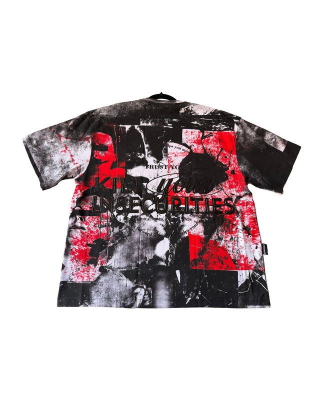 Red & Black Graffiti Graphic Shirt — graphic view