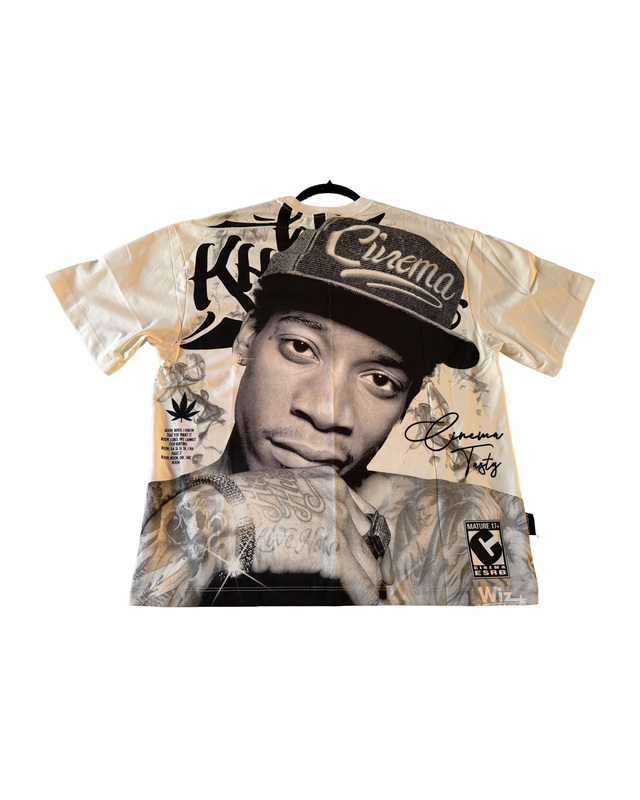 White Portrait Graphic Shirt — back