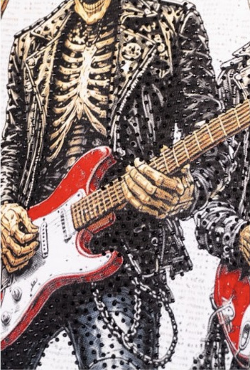 Skeleton World Tour Graphic Shirt — print detail