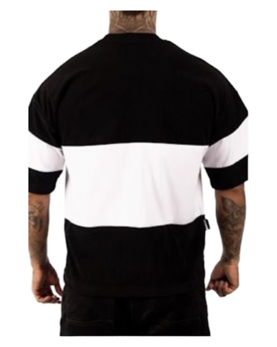 Black & White Colorblock Shirt — back