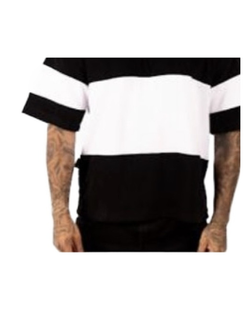 Black & White Colorblock Shirt — front (partial view)