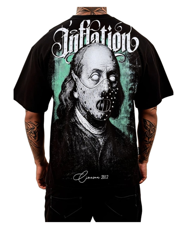 Inflation Mask Graphic Shirt — back