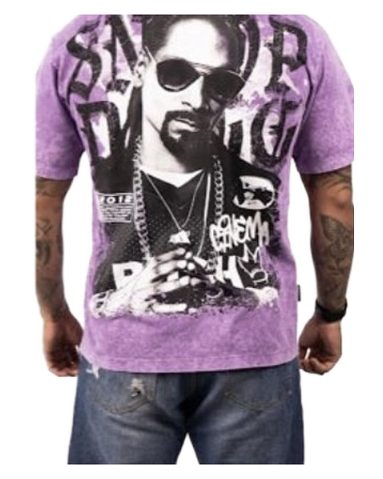 Purple Portrait Graphic Shirt — back