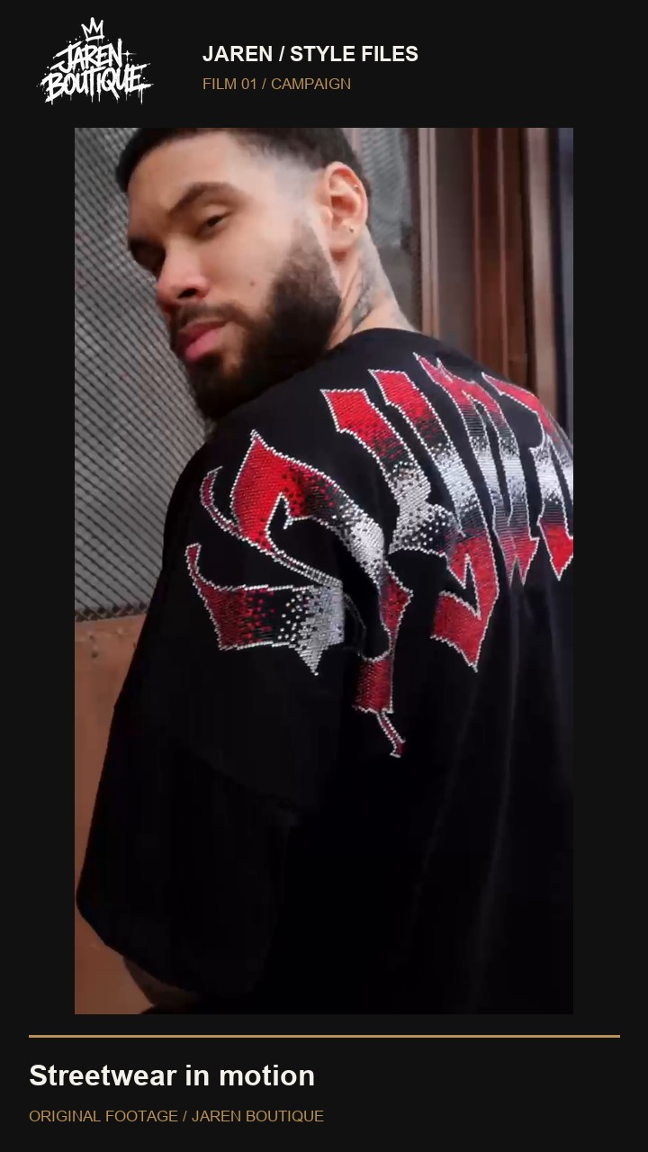 Streetwear looks filmed outdoors